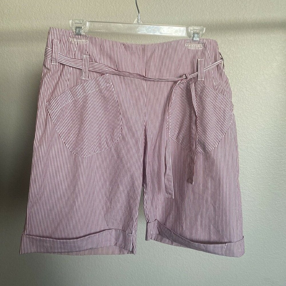 Anthropologie Left Of Center Pinstripe Shorts